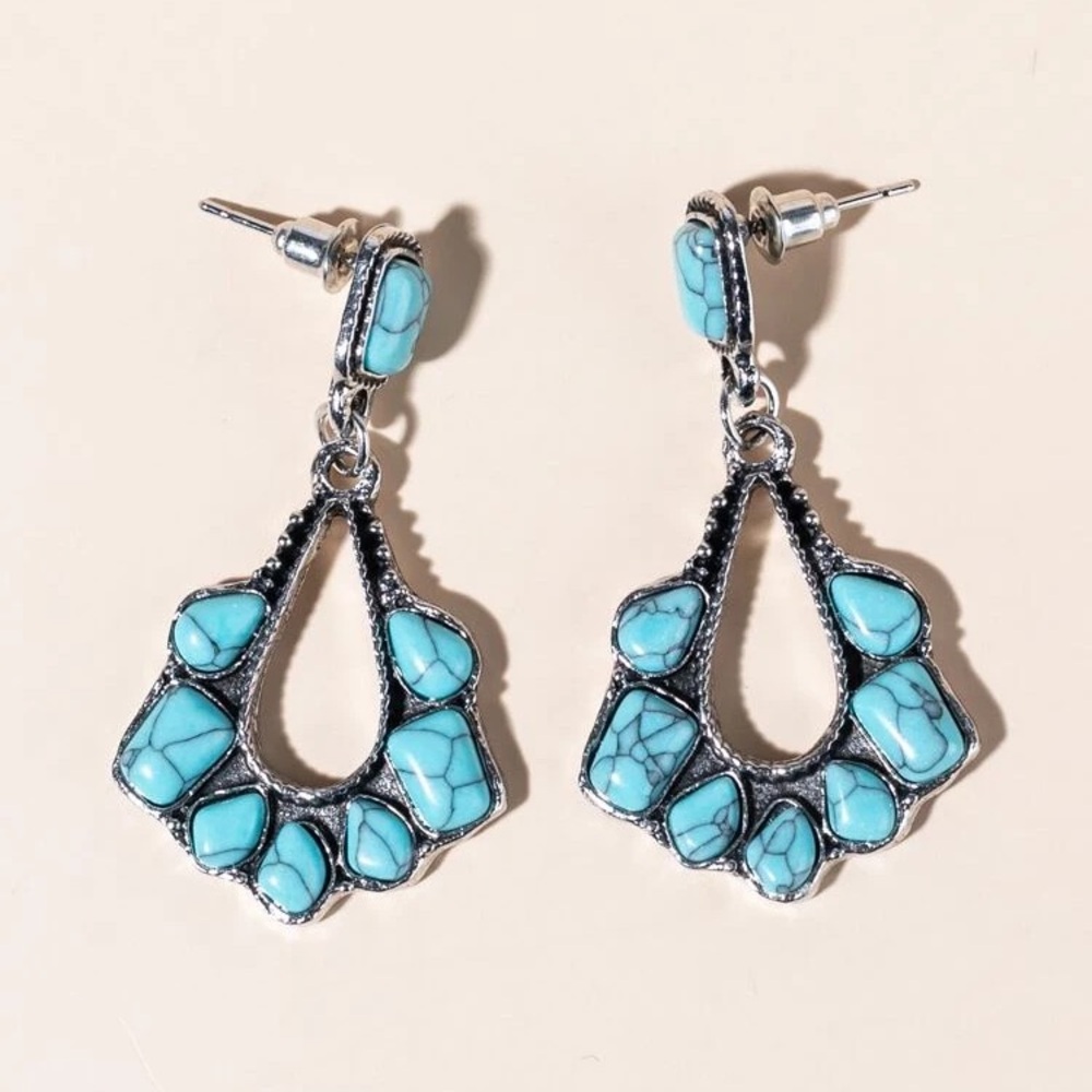 Turquoise Stone Earrings